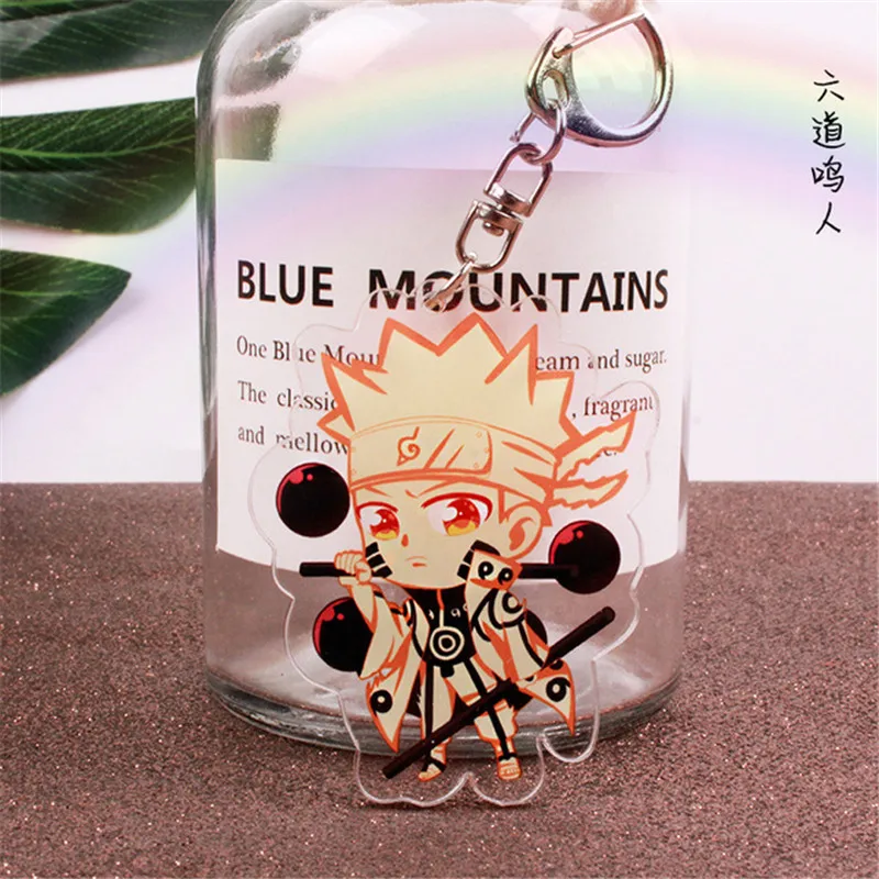 

Anime NARUTO Cosplay Props Keychain Uzumaki Naruto Uchiha Sasuke Haruno Sakura Hatake Kakashi Key Buckle Pendant Decoration