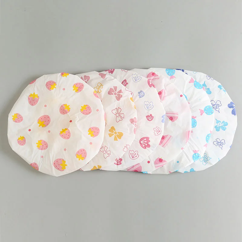 1PC Color Random Dot Waterproof Shower Cap Thicken Elastic Bath Hat Bathing for Women Hair Salon Bathroom Products | Дом и сад