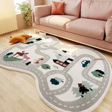

2022 Kid Play Rugs Home Soft Carpets For Living Room Children Room Fluffy Soft Warm Carpet Decorate House Floor Mat Salon Rug
