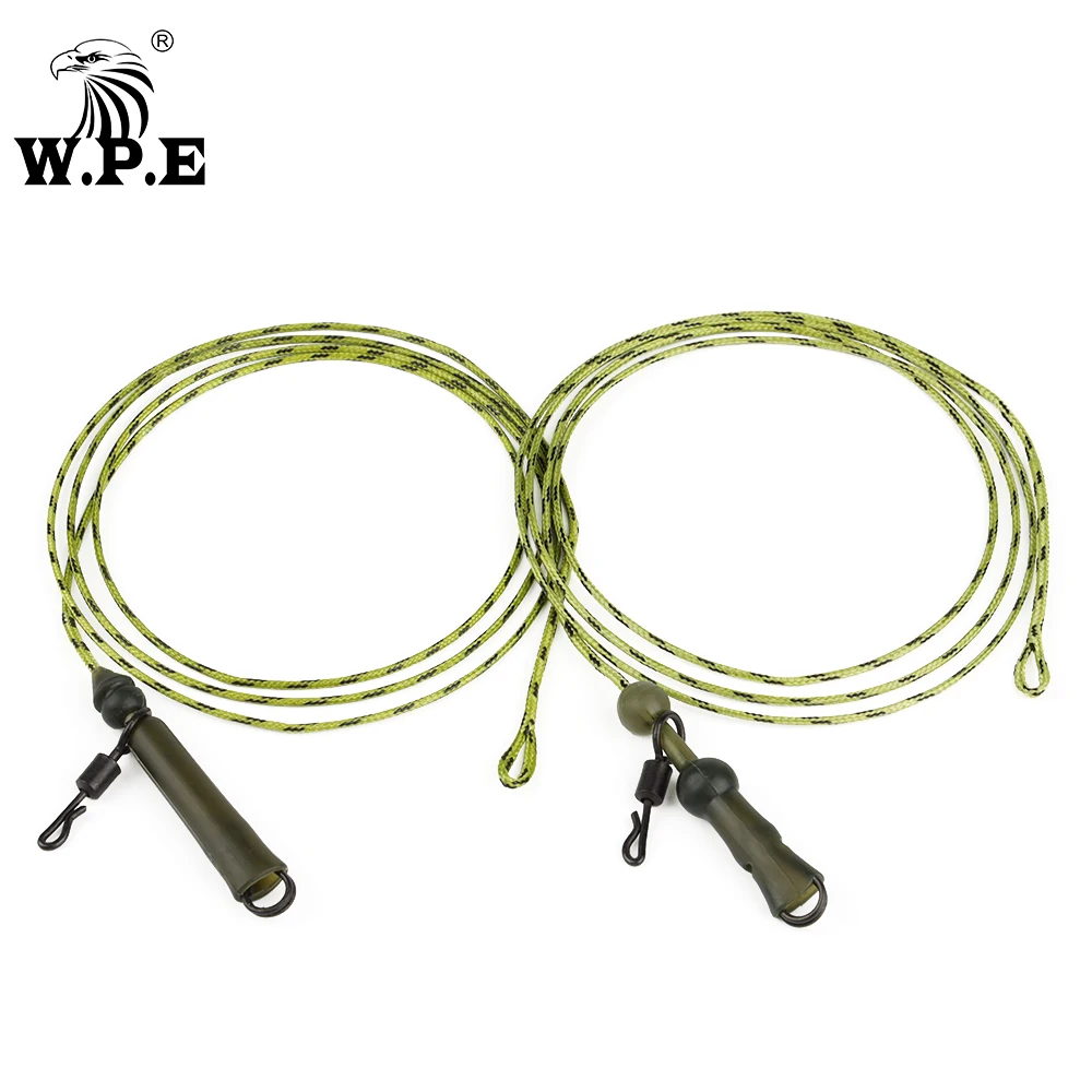 

W.P.E 1pack/3pcs Lead Core Carp Fishing Leader Line 35LB/45LB Leadcore Helicopter Rig Hybrid Lead Clip Carp Fishing Tackle Pesca