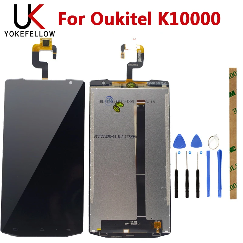 

100% Tested LCD Display For Oukitel K10000 LCD Display With Touch Screen Assembly