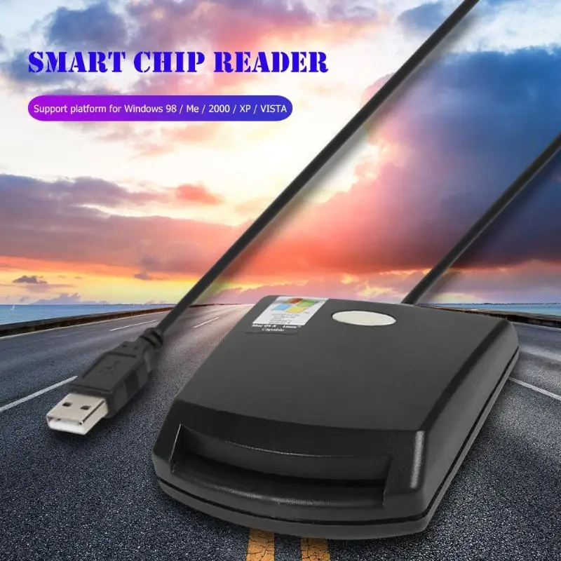 USB2.0 считыватель смарт-карт для iSO 7816 EMV IC карт смарт-ридер для Windows Pass EMVCO и WHQL сертификация безопасности