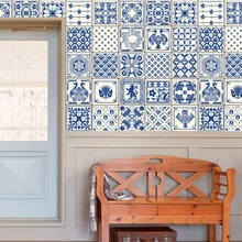 Cz044 Средиземноморский стиль плитка наклейка s Ретро цветок настенные наклейки с виноградной лозой дома гостиной спальни кухни Декоративные наклейки