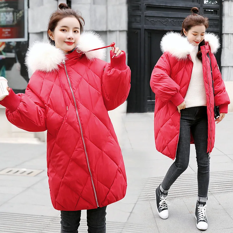 

2018 Winter New Style Korean-style Students Cotton-padded Jacket Zipper Solid Color Hooded WOMEN'S Cotton-padded Clothes Cotton