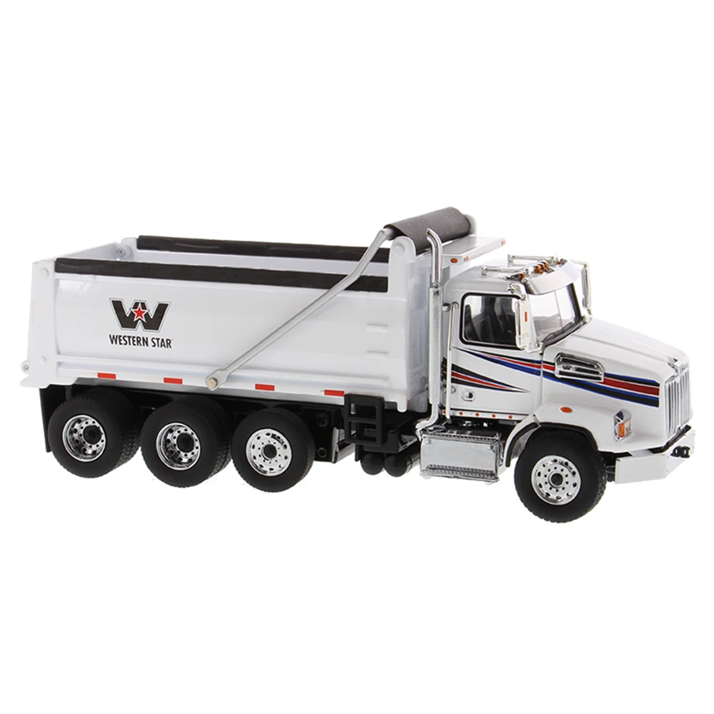 1/50 Масштаб литья под давлением модель Western Star 4700 SF самосвал в белом модель грузовика с белой моделью самосвал тело взрослый коллекционный