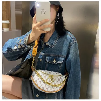 

Handbag and Purses Ring Chain Crossbody Bag For Women Small Shoulder Messenger Bags Fashion Quality Leather Lady Travel totebag