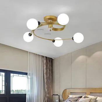 

Modern Light Luxury Living Room Ceiling Lights Nordic LED Glass Hanging Ceiling Lamps Bedroom Light Fixures Home Ceiling Lamp