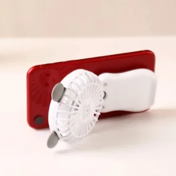 

Rechargeable Slim Mobile Game Sticker Mini Portable Fan with LED