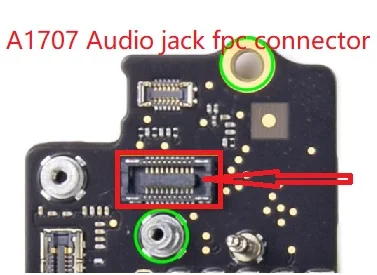 Аудио разъем гибкого кабеля FPC J6600 для Macbook pro A1707 2016 2017 логическая плата