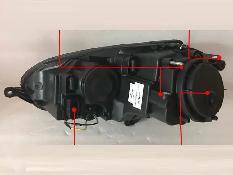 Наружный Neblineros Para боковой указатель поворота Drl Автозапчасти Светодиодные аксессуары фары автомобильные фары в сборе для Volkswagen Jetta