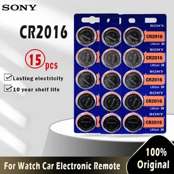 

15pcs FOR SONY CR2016 Button Batteries 3V CR 2016 LM2016 BR2016 DL2016 Cell Coin Lithium Battery For Watch Electronic Toy Remote
