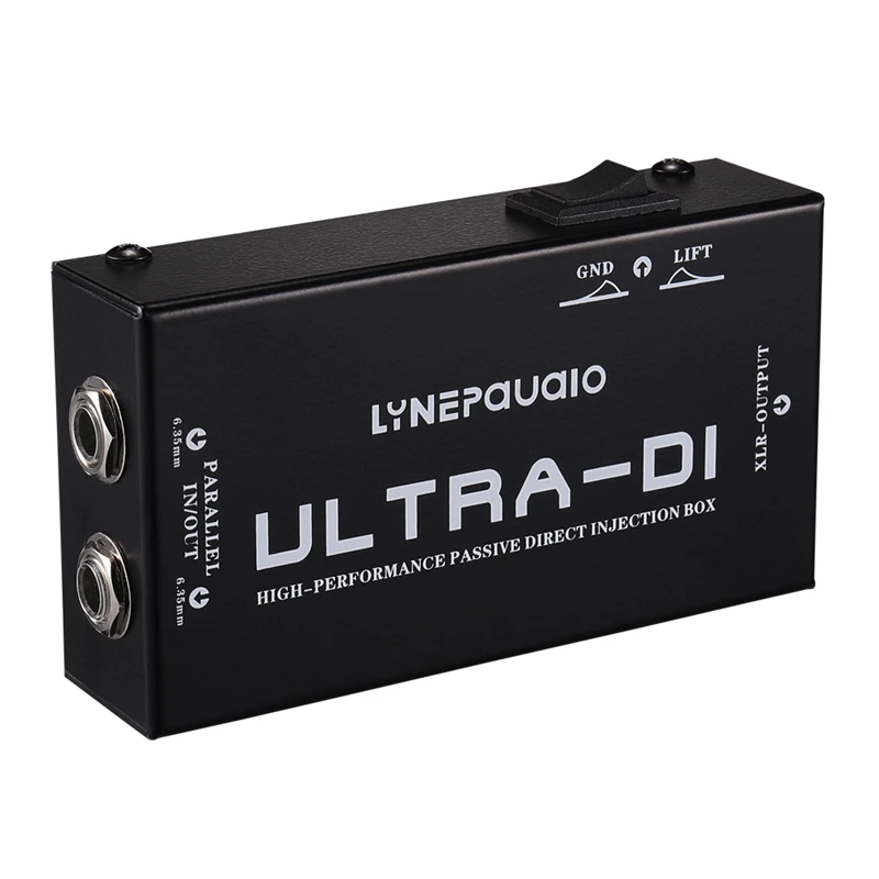 

Hot 3C-Single Channel DI-Box Direct Injection Audio Box Signal Converter with XLR TRS Interfaces for Electric Guitar Bass Live
