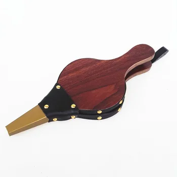 

Vintage Wooden Mini Hand Bellows Dark Brown Fireplace Blower Traditional Stove Fire Lighter Fan for Home DIY fireside accessory