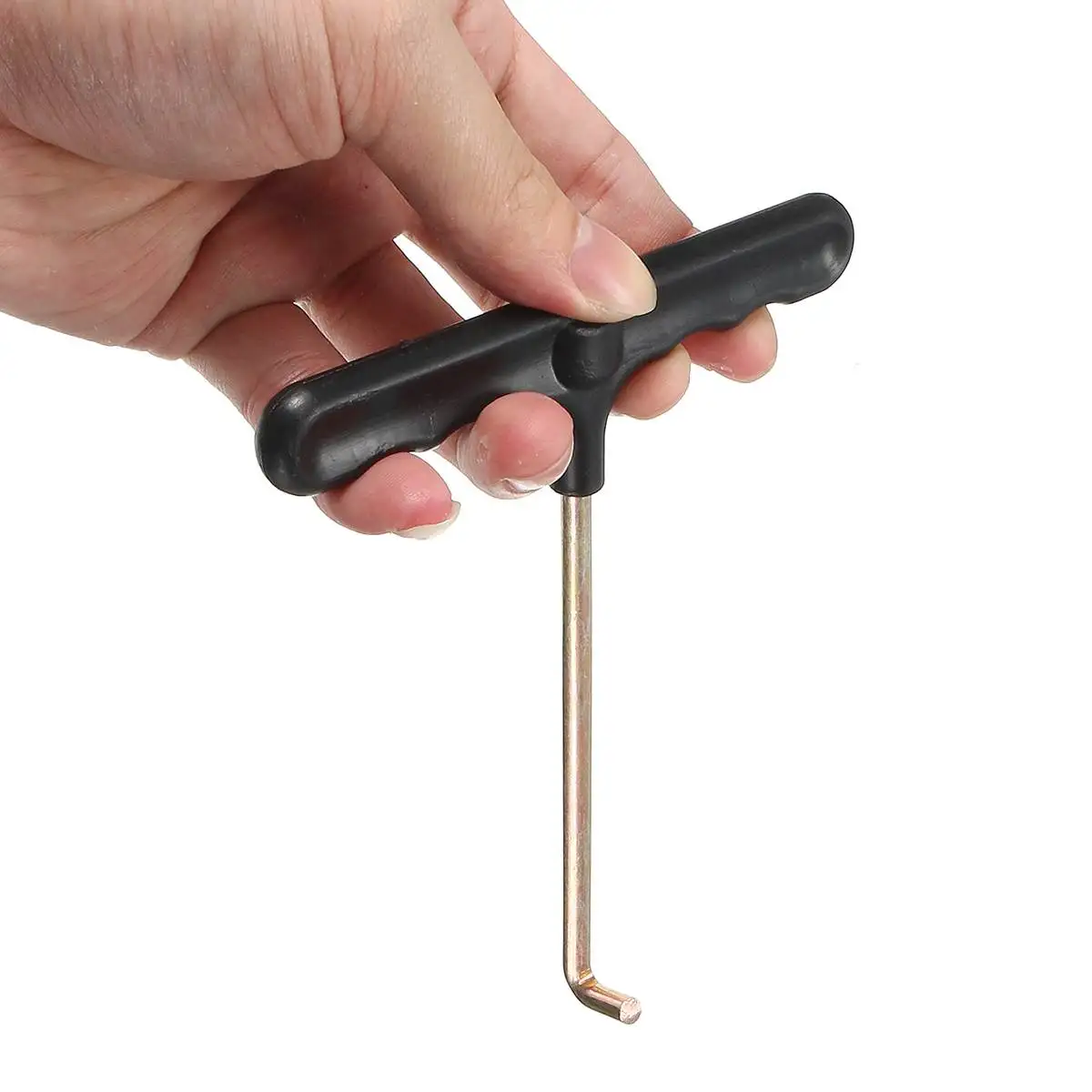 1pc 13cm Black T-Ho Trampoline Spring Pull Tool Outdoor Mat Spring Puller Hand Tools for Trampoline Installation Attaching