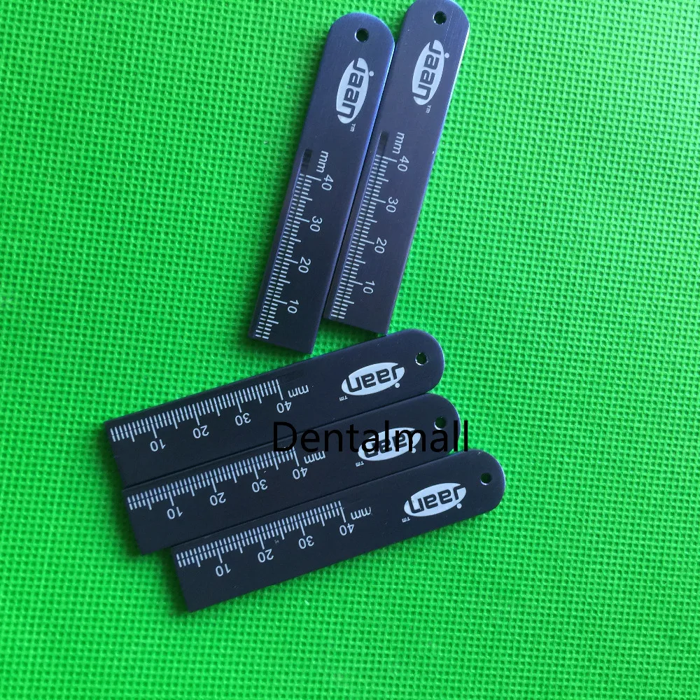 5 шт. синие зубные весы алюминиевые Эндо линейки|endodontic ruler|dental rulerendodontic dental |