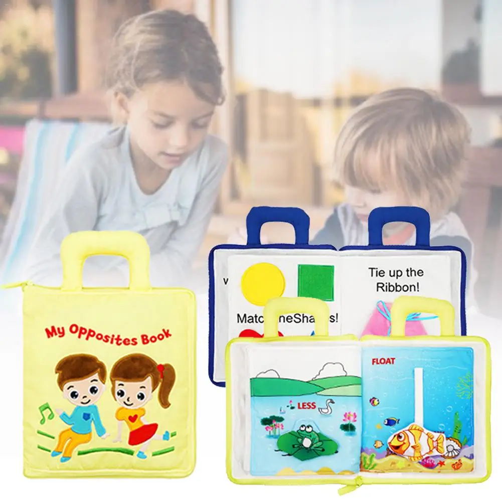 

Baby Cloth Books Multi-function Early Education Toy No Fading Cloth Book For Toddler Infants