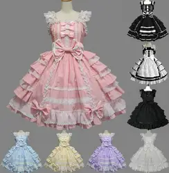 Одетый дворец платье принцессы в стиле «лолита» школы для девочек в морском стиле лидер одет в стиле "Лолита" одетые платье