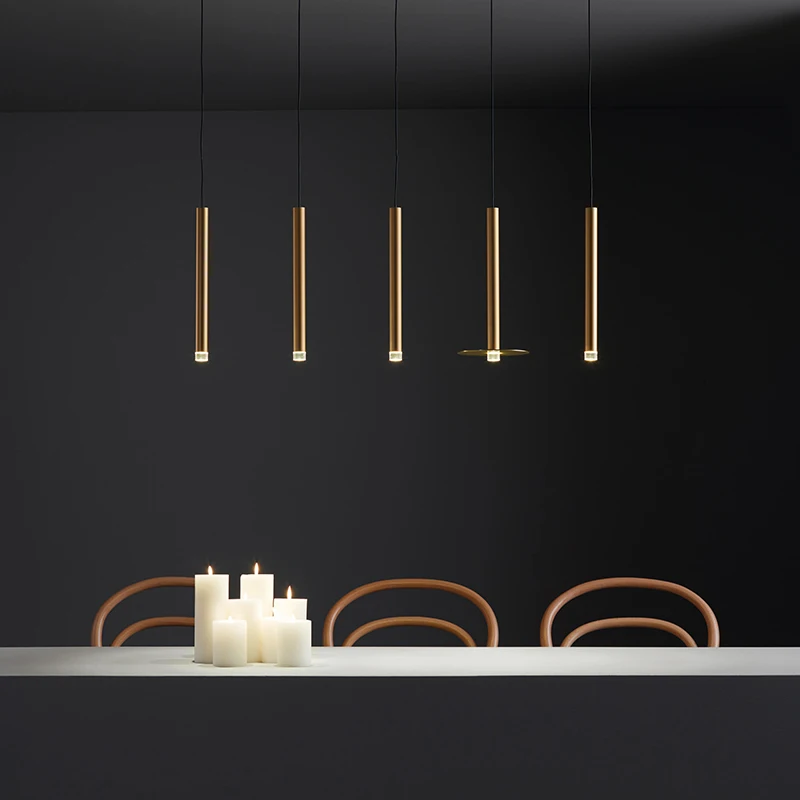 

modern light luxury copper restaurant bar table lamp single head replica design small pendant lights suspension luminaire design