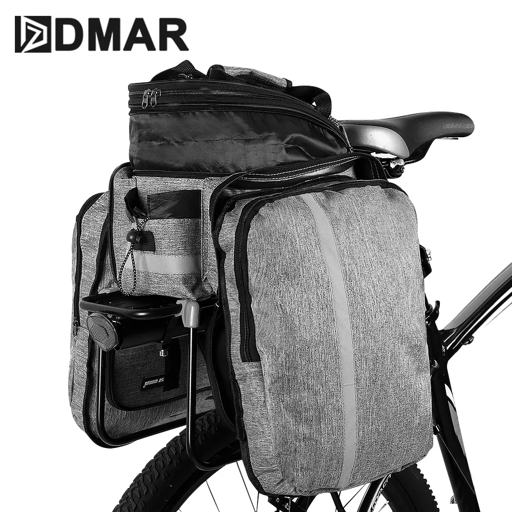 

Bicycle 3 in 1 Trunk Bag Cycling Double Side Rear Rack Luggage Carrier Road Mountain Bike Bag Tail Seat Pack