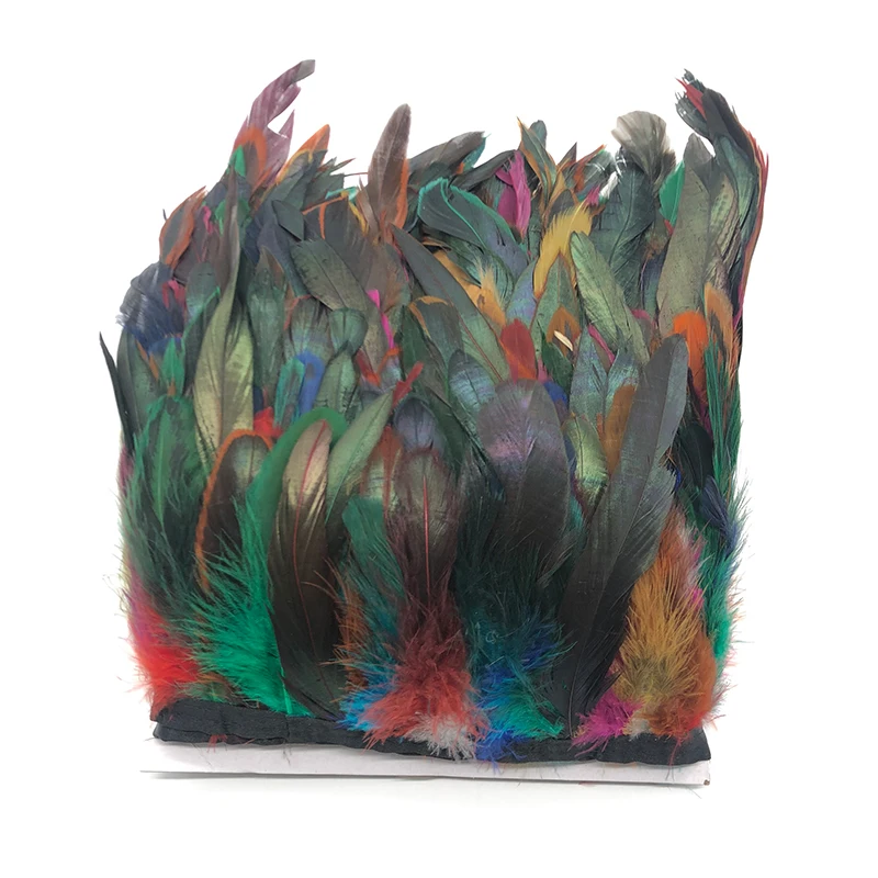 Высокое качество 1 ярдов натуральный фазан перо отделка бахрома diy Перья для рукоделия атласная лента швейные костюмы декоративные Шлейфы