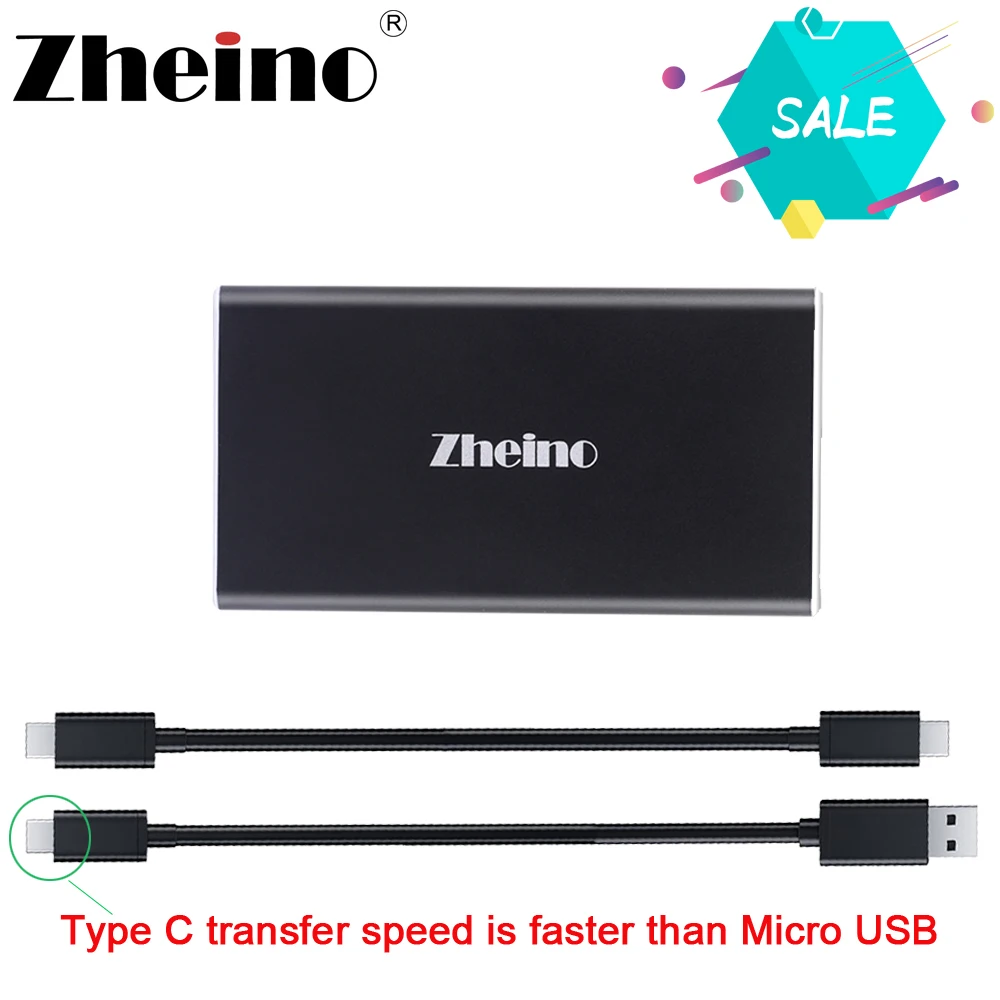 Zheino внешний жесткий диск SSD Тип C USB 3 1 120 ГБ 240 500 Гб 128 512 внешнее хранилище