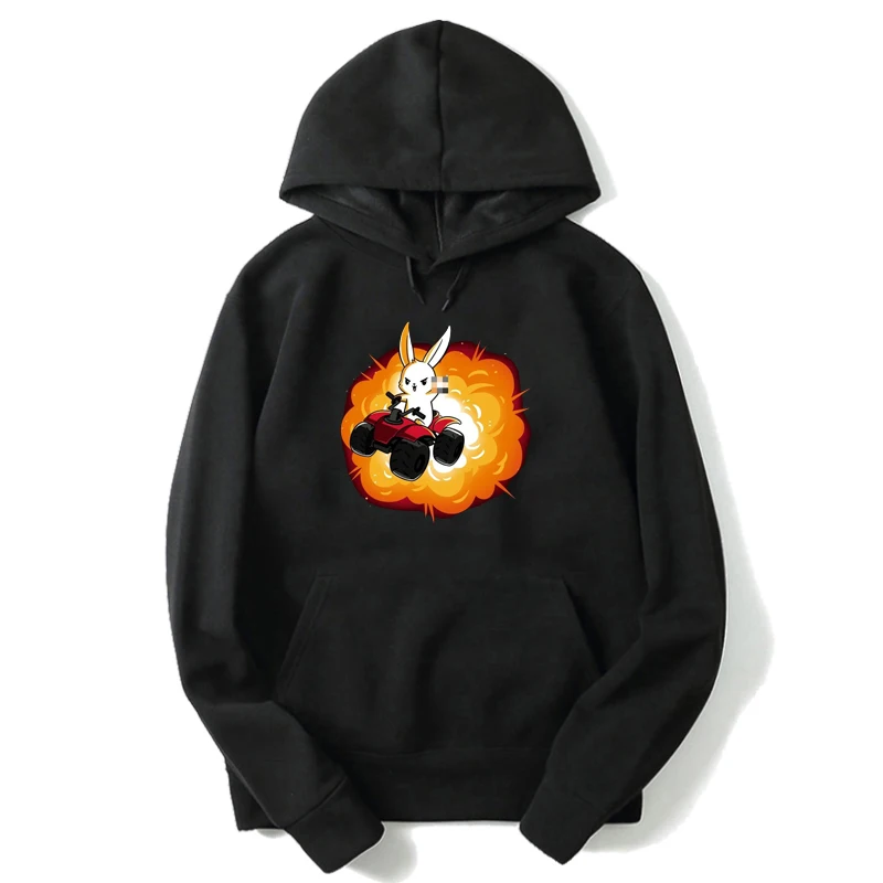 Horror Rabbit Kawaii Girl Winter Clothes Toddler Boys Hoodies Harajuku Hoodie Hip Hop Streewear Clothing Baby Sweatshirts Unisex