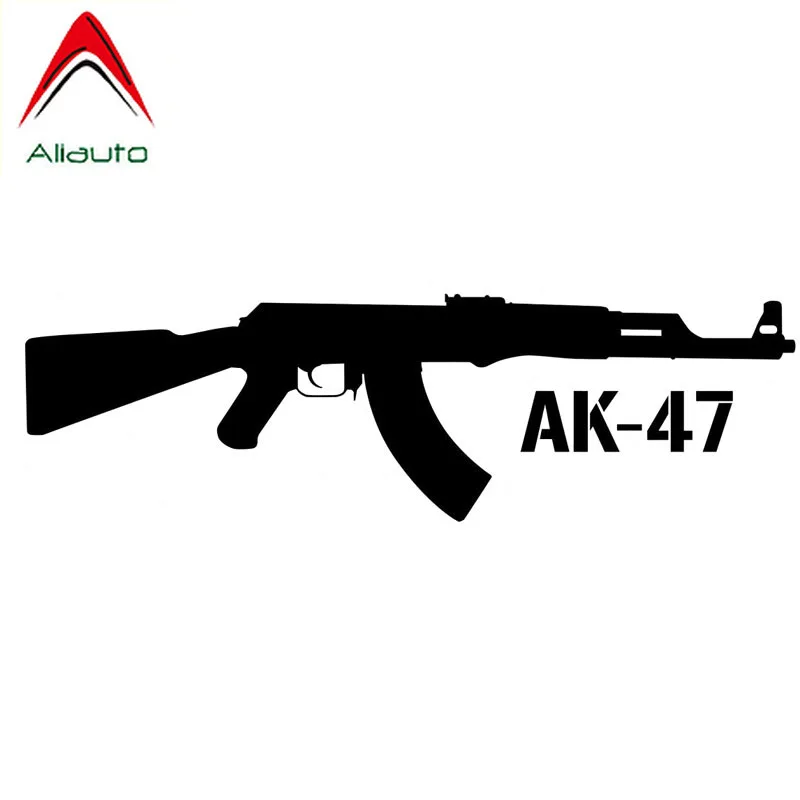 Алиавто покрытие царапины стикер автомобиля Калашников AK 47 мультфильм пистолет