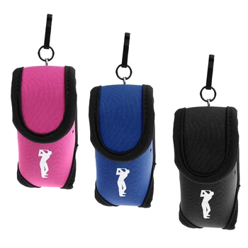 

Elastic Neoprene Mini Golf Ball Holder Pouch Bag Small Waist Pack