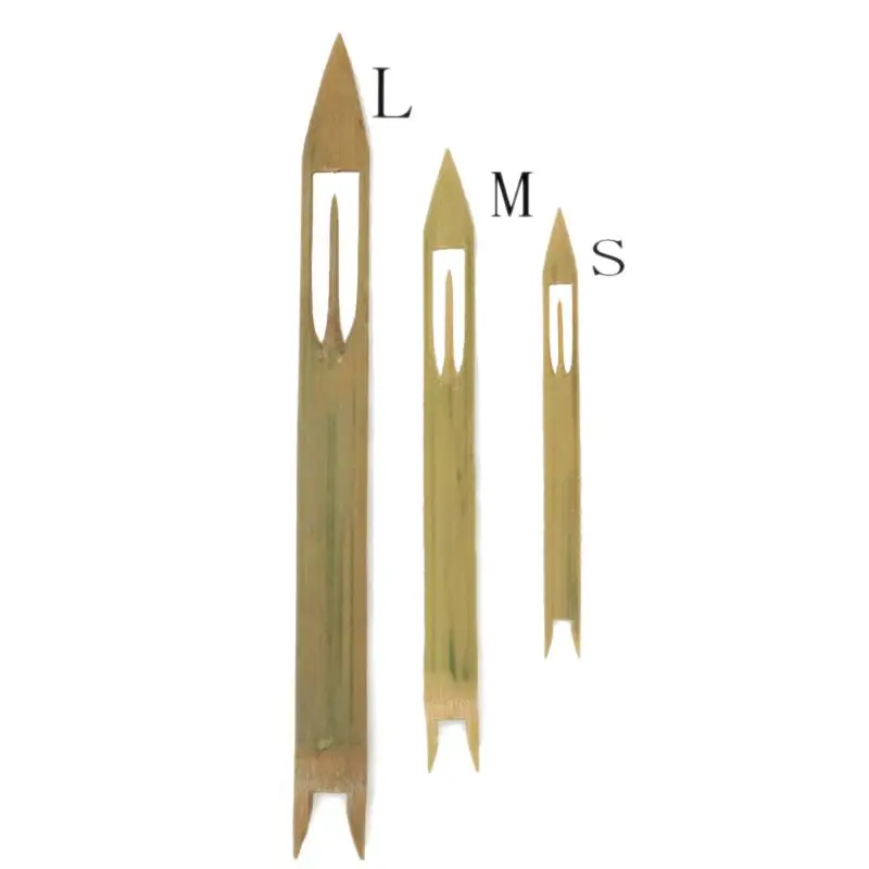 

Handmade Fishing Tackle Bamboo Shuttle Fishermen Repair Tools Sticky Net Three-layer Fishing Net DIY Weaving Supplies