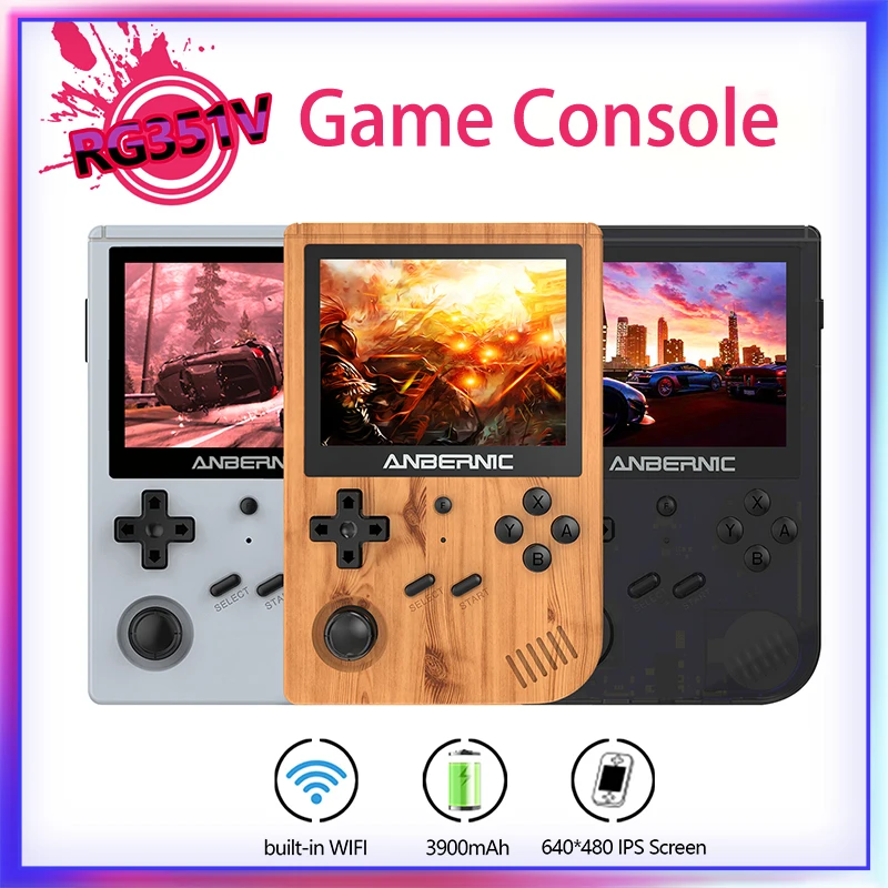 割引キャンペーン Rg351vレトロの携帯ゲーム機ps1 Psp N64 Dc 3 5インチのipsスクリーンhd画像デュアルカード256グラム ゲームと子供ギフト 直販人気商品 Revistavance Com