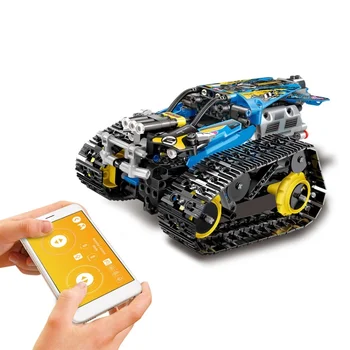 

MoFun 2.4GHz Toy Kid RC Track Remote Control Race Car Building Blocks Bricks Educational Toys Compatible Toys Gifts For Children