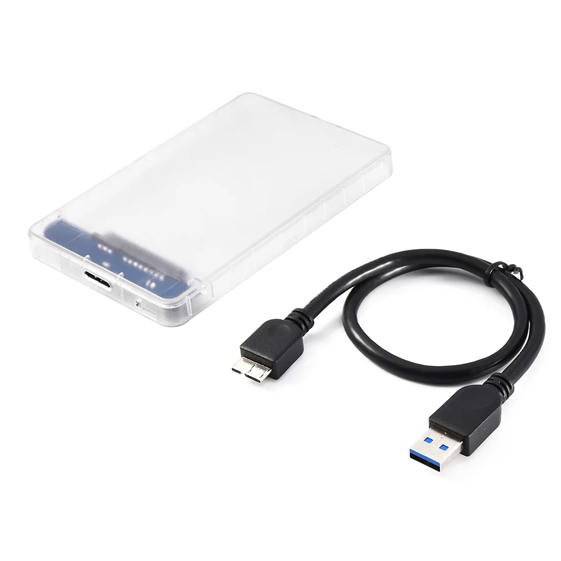 2," SATA USB 3,0 Корпус жесткого диска внешний для ноутбука мобильный диск прозрачный корпус ABS