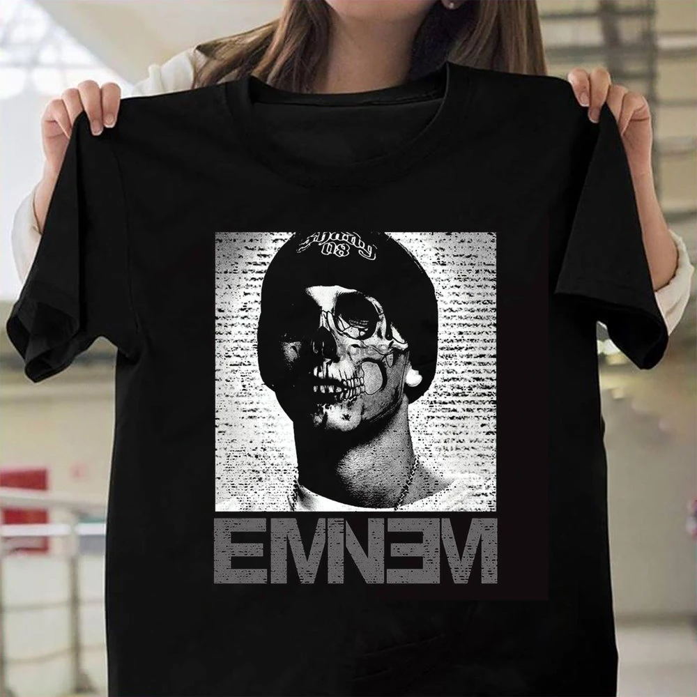 Рубашка Eminem в стиле ретро винтажная рубашка рэп-Бога приталенная Мужская