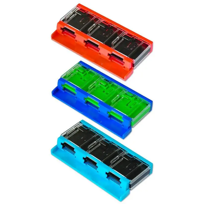 6 Slots Game Memory Card Storage Box for Nintend Switch DN Switch Lite Game Accessories Pop-up Case for Switch Memory Cards