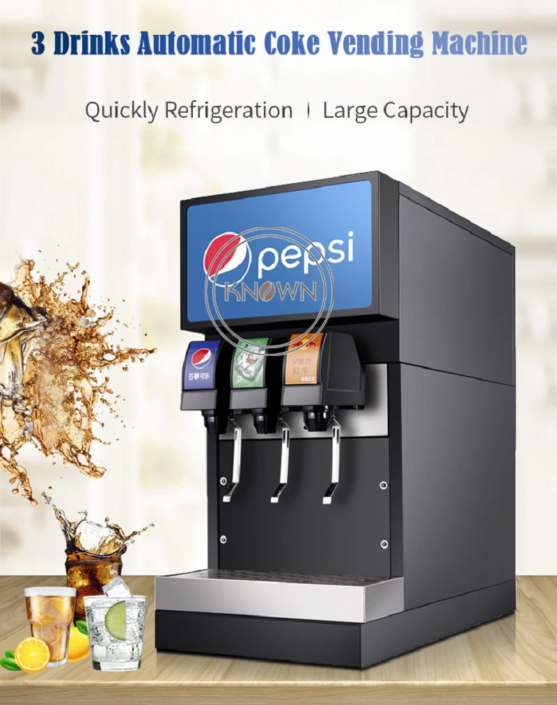 ホテルで 自動販売機コークスディスペンサー4バルブ付き Buy Frozen Drink Machine,Soft Drink