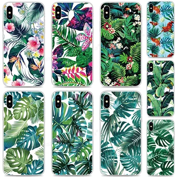 

Tropical Leaf Soft TPU Coque Phone Case For Wiko Y80 Y70 Y60 Y50 Sunny 4 View 3 2 Pro Max Wim Lite U Feel Prime Jerry 4 Cover