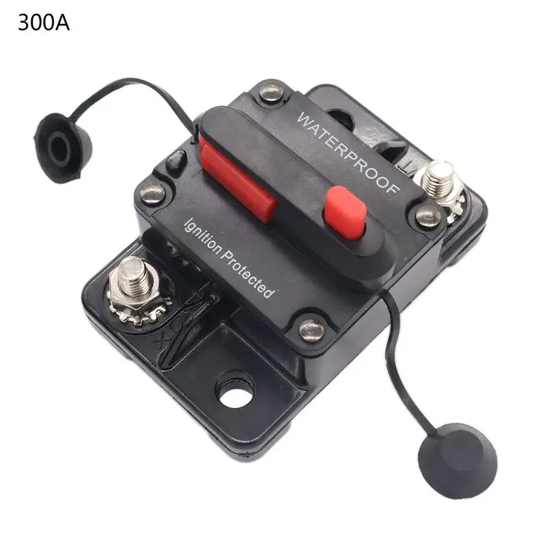 

DC12-32V Circuit Breaker Replace Fuse Holder 50-200A Car Speaker Resettable Fuse X7YF