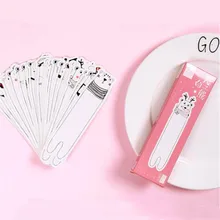 30 шт./компл. Милая большая белая Закладка "медведь" Студенческая бумага канцелярский держатель для книг открытка для сообщений Kawaii бумага Supplies принадлежности