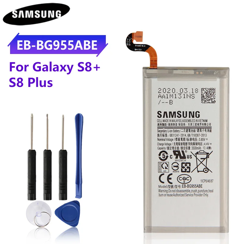 

Original Battery EB-BG955ABA EB-BG955ABE For Samsung GALAXY G9550 GALAXY S8 Plus S8Plus S8+ SM-G9 SM-G955 G955 3500mAh