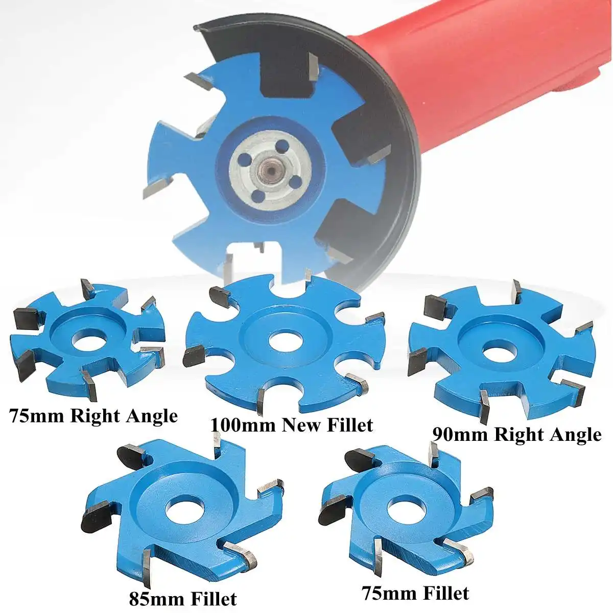 75-100mm Hexagonal Blade Woodworking 16mm Aperture Angle Grinder Wood Carving Disc