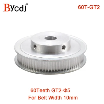 

GT 60 Teeth 2M 2GT Timing Pulley Bore 5/6/6.35/8/10/12/14/15mm for GT2 Open Synchronous belt width 6/10mm Gear 60Teeth 60T
