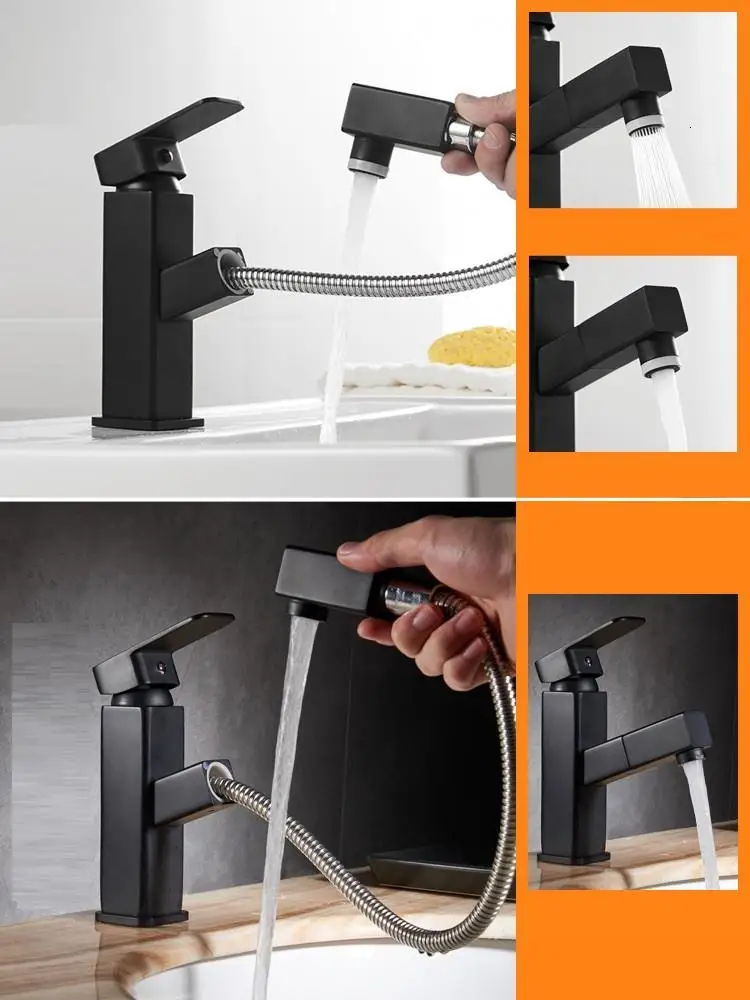 Mitigeur Parede Preta Lavabo Musluk водопроводной воды черный Pia Para бассейна Robinet Salle De Bain Banheiro Torneira Ванная раковина кран
