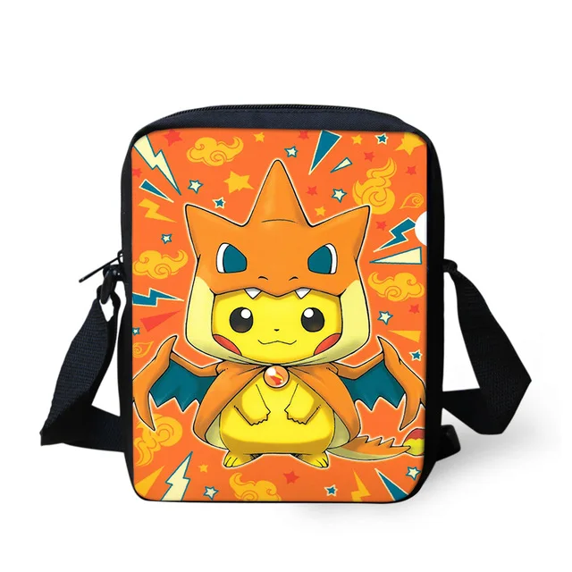 Школьный комплект из 3 предметов с изображением покемона хаунтера Eevee Monster, Детский рюкзак для мальчиков и девочек, школьная сумка с Пикачу для школьников - Цвет: photo color