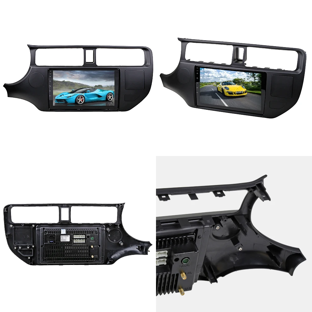 Sale Sinosmart  Android 8.1 2Din IPS/QLED 2.5D screen car gps radio navigation player for Kia Rio 2012-2017 2