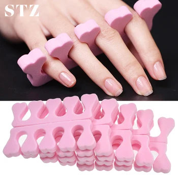 

STZ 2pcs Soft Foam Sponge Finger Toe Separators Professional Feet Divider UV Gel Polish Nail Art Tools Pedicure Manicure TR20-1
