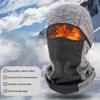 

Winter Warm Motorcycle Face Mask Neck Scarf Thermal Fleece Motorcycle Waterproof Sport Cycling Cap Bike Full Face Maskuu