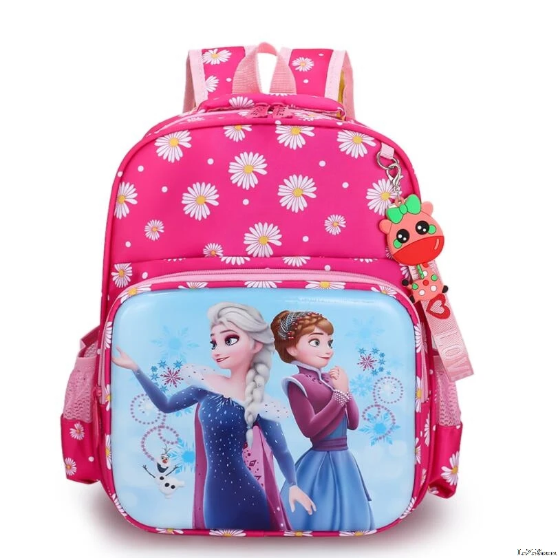 Nuevo 3D de dibujos animados ELSA mochilas escolares para los niños de Kindergarten mochila Animal bolsas niños mochila escolar de niñas y niños mochila Bolsos