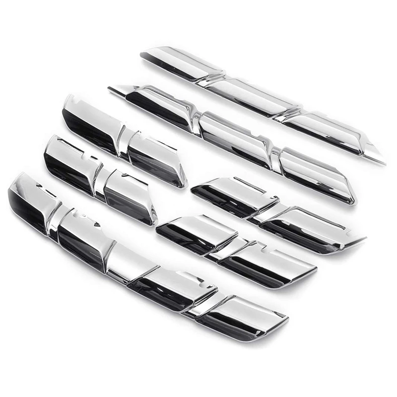 Передняя крышка решетки радиатора автомобиля хромированная Защитная Наклейка Abs