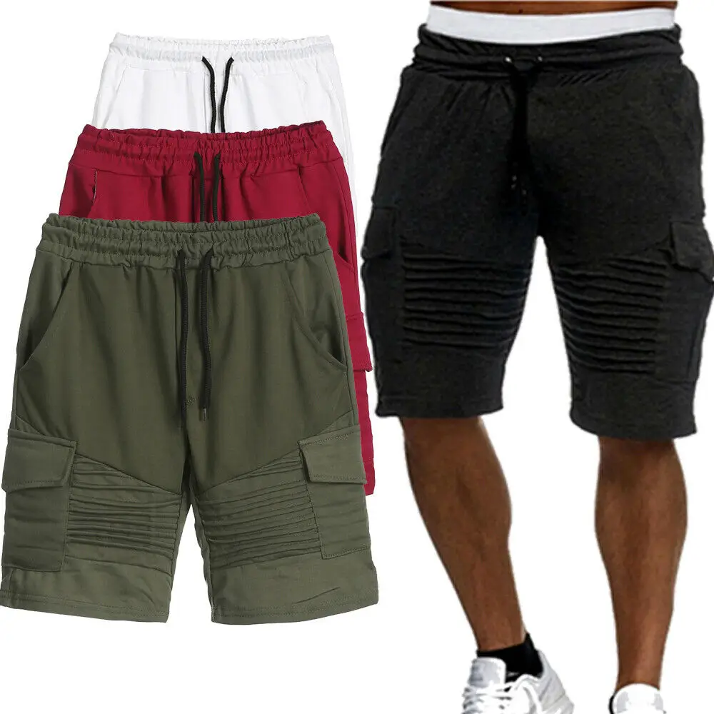 Mens Cargo Shorts Casual Army Combat Camo Summer Camping Shorts Bottoms