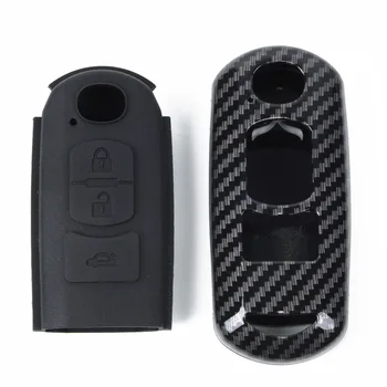 

Carbon Key Fiber Shell Style Remote Protector Black Accessories 8*4*2cm Car